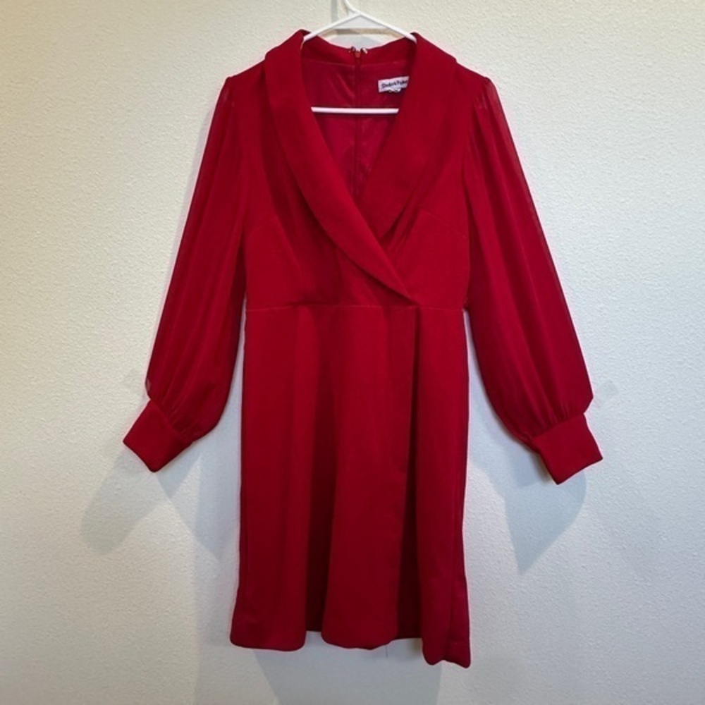 Classy Dinner Red Wrap Dress